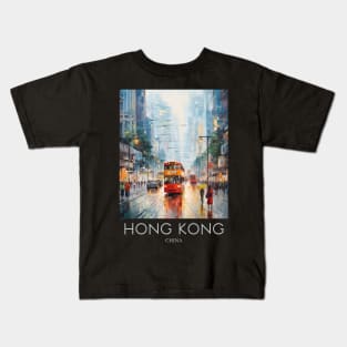 An Impressionist Painting of Hong Kong - China Kids T-Shirt